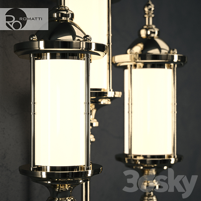 Wall lamp Romatti 3DS Max Model - thumbnail 2