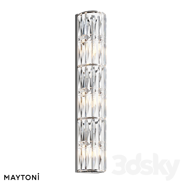 Wall lamp (sconce) MOD094WL-03CH MOD094WL-03G 3DS Max Model - thumbnail 2