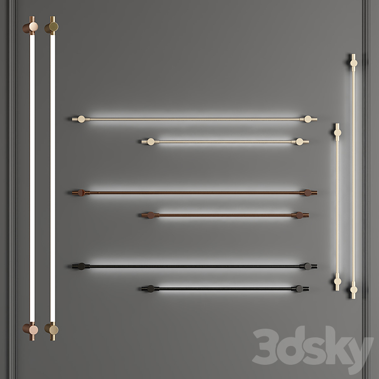 wall lamp set gj 3DS Max - thumbnail 1