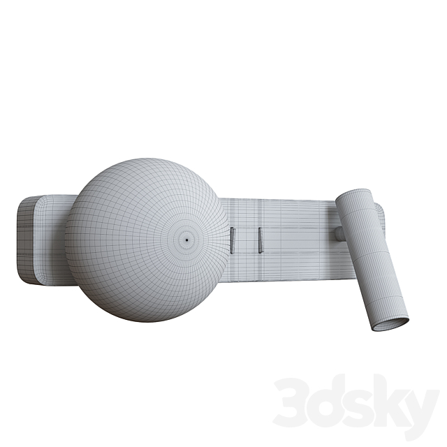 Wall lamp SLEEP PEEP BALL 3ds Max - thumbnail 2