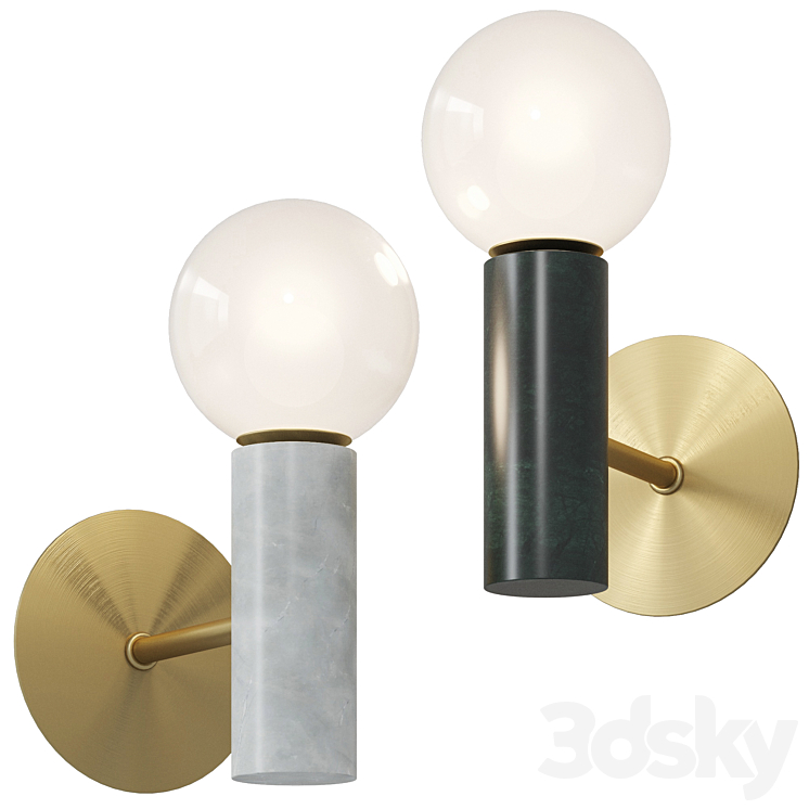 Wall lamp ST Luce Pietra 3DS Max Model - thumbnail 3