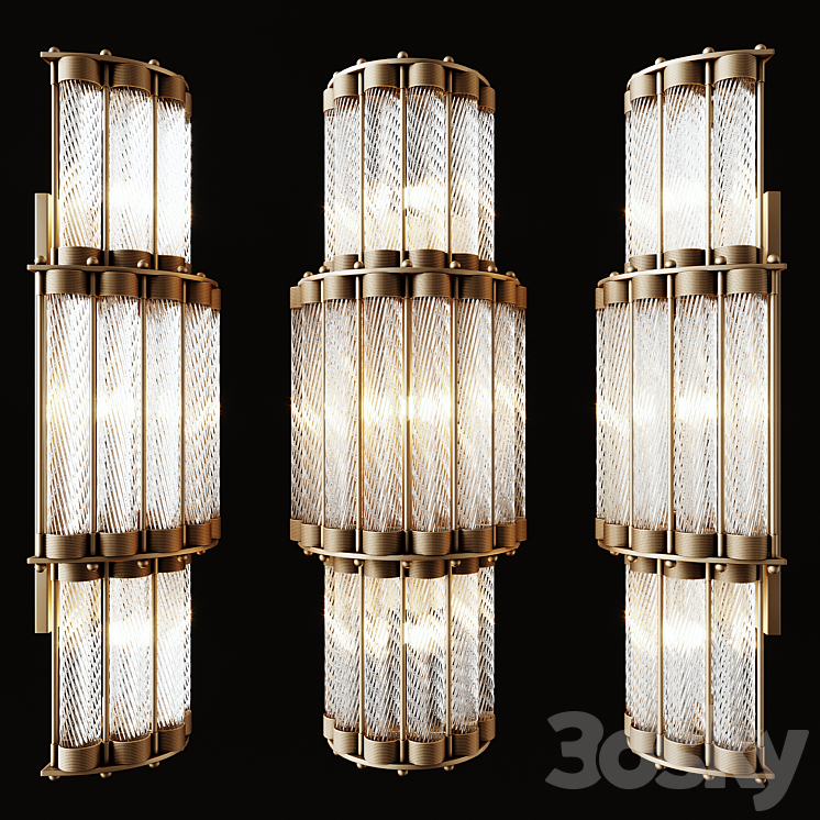 Wall lamp tiziano 3DS Max - thumbnail 1