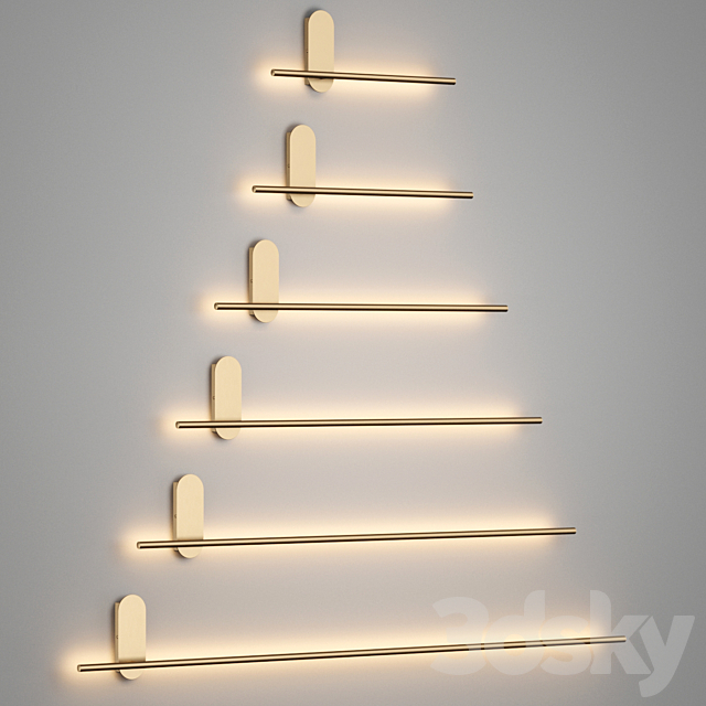 Wall lamp VIRGINIA Lampatron 3DS Max Model - thumbnail 3