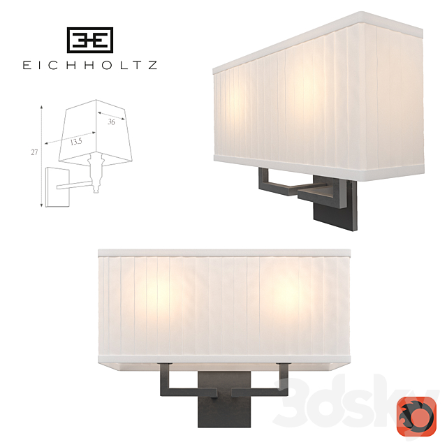 Wall Lamp Westbrook 3DSMax File - thumbnail 2