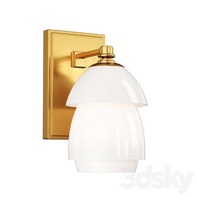 Wall lamp Whitman Small Sconce circalighting 3ds Max - thumbnail 2