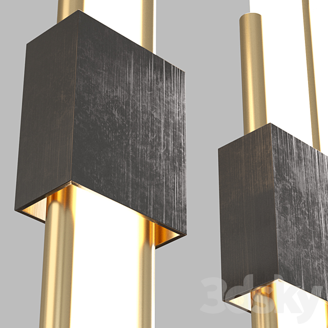 Wall lamp with Aliexpress 007 3ds Max - thumbnail 2