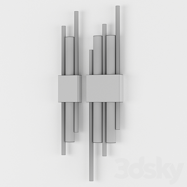 Wall lamp with Aliexpress 007 3ds Max - thumbnail 3