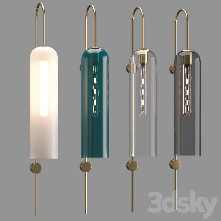 Wall lamp with Aliexpress 011 3DS Max - thumbnail 1