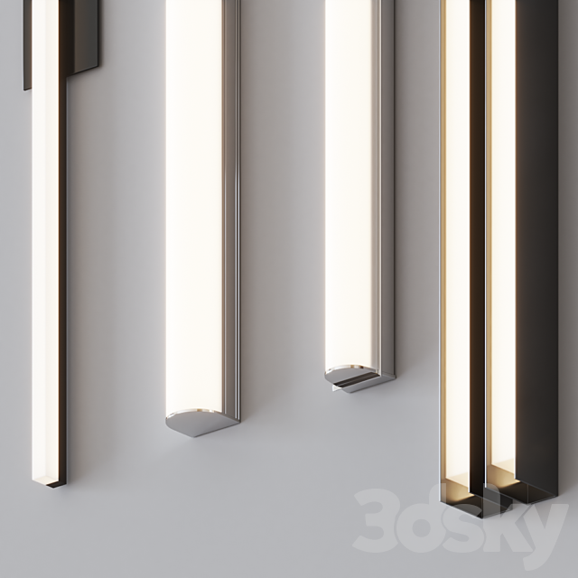 Wall lamps Set 5 3DSMax File - thumbnail 2