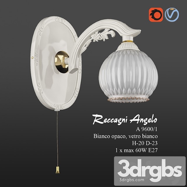 Wall light 12 3dsmax Download - thumbnail 1