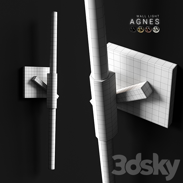 Wall light agnes 3DSMax File - thumbnail 2