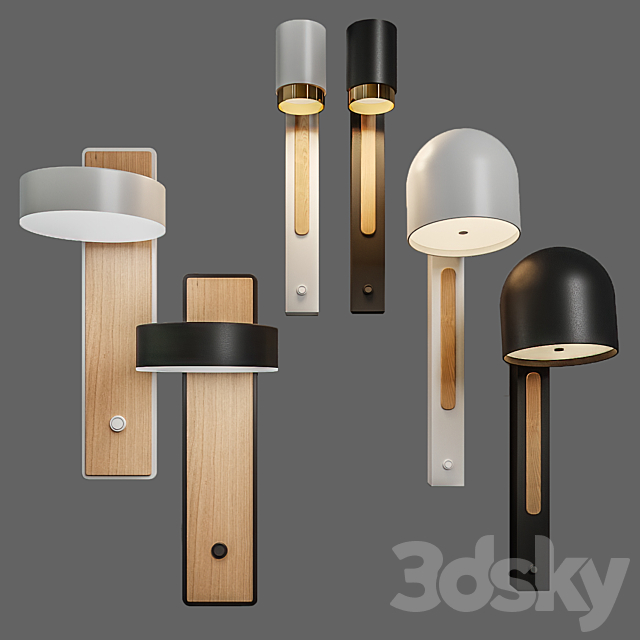 Wall Light Collection \\ Lampatron Vic Amo Sif 3DSMax File - thumbnail 1