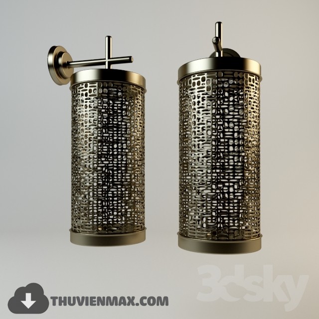 wall light coper 3DS Max - thumbnail 3