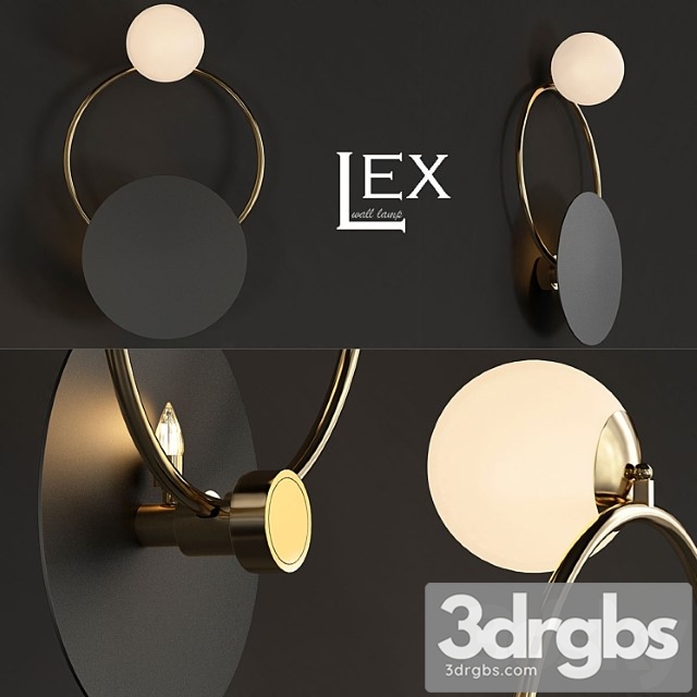 Wall light Hex 3dsmax Download - thumbnail 1