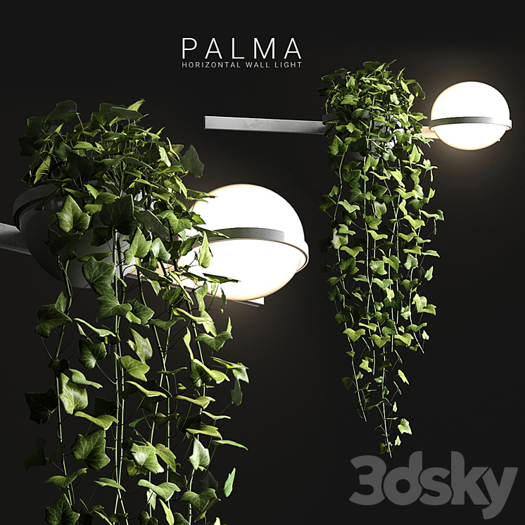 Wall light Vibia Palma 3702 3DS Max - thumbnail 1