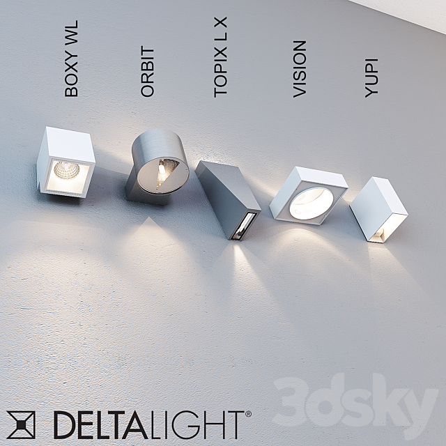 Wall lights 3 3DSMax File - thumbnail 2