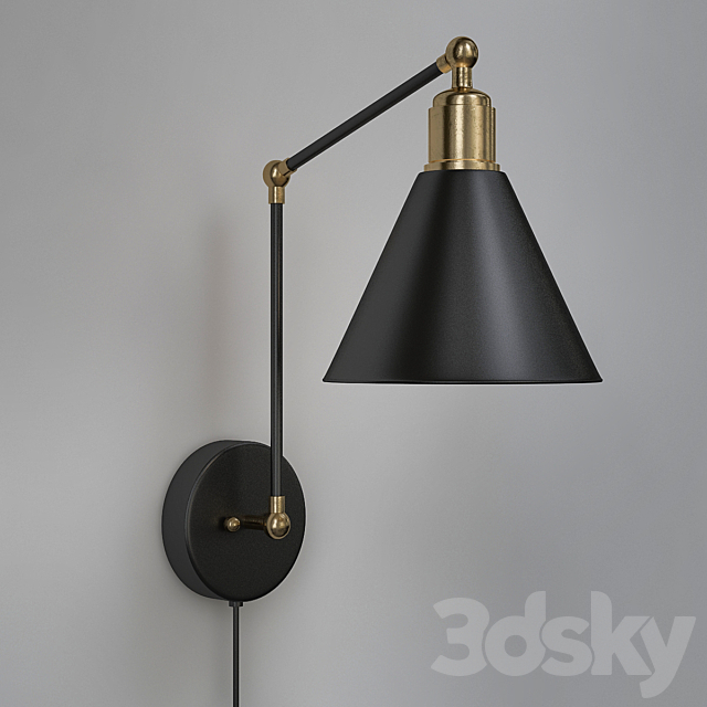 Wall mounted IKEA lamps 3ds Max - thumbnail 1