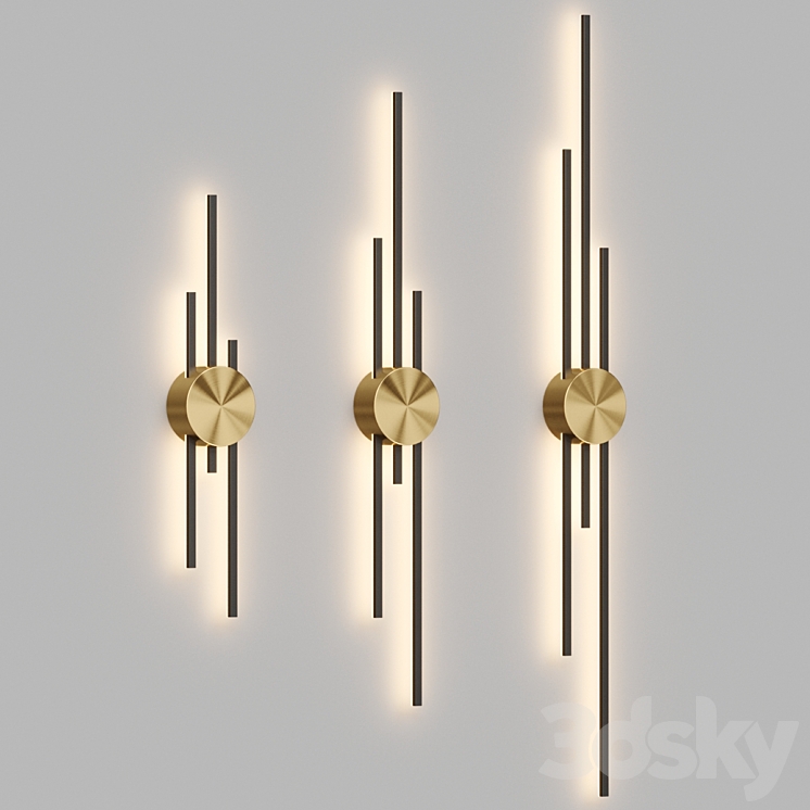 Wall sconce GULL B Lampatron 3DS Max - thumbnail 1