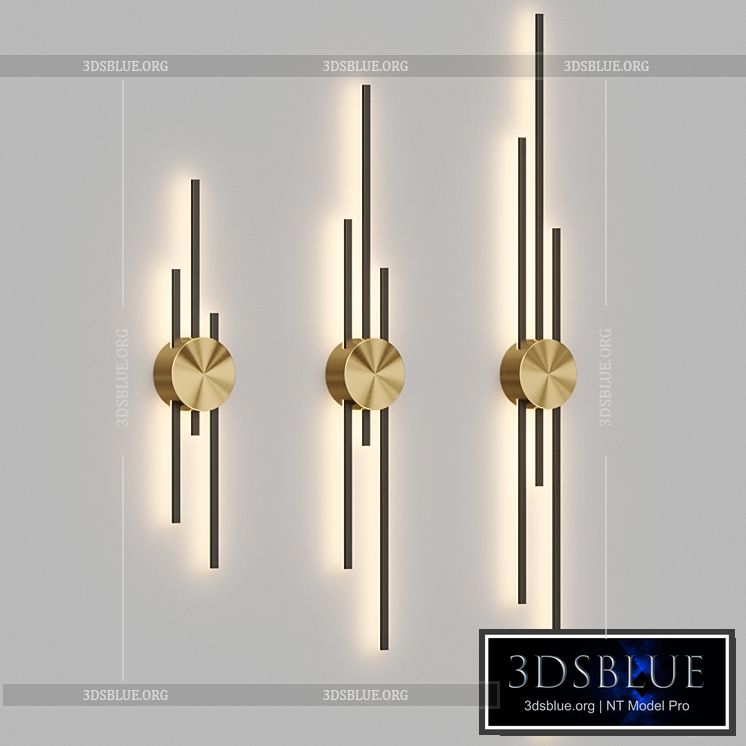 Wall sconce GULL B Lampatron 3DS Max - thumbnail 3