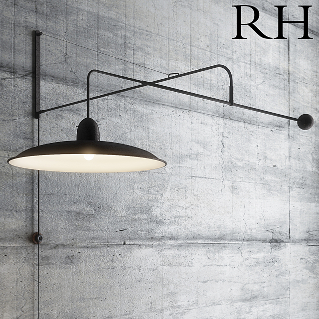 Wall_lamp_RH 3DS Max Model - thumbnail 1