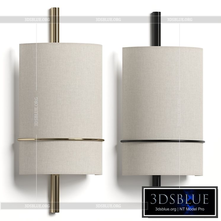 West Elm Shaw Sconce Wall Lamp 3DS Max - thumbnail 3