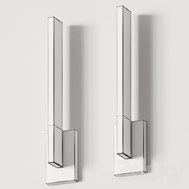 West Elm Thin Modern Sconce 3DS Max Model - thumbnail 2