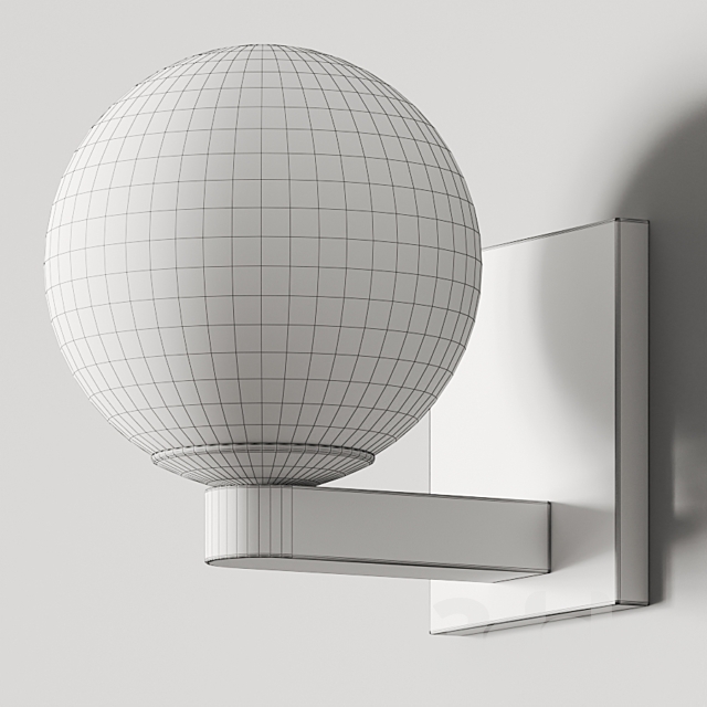 West Elm Torch Indoor _ Outdoor Sconce 3DS Max Model - thumbnail 3