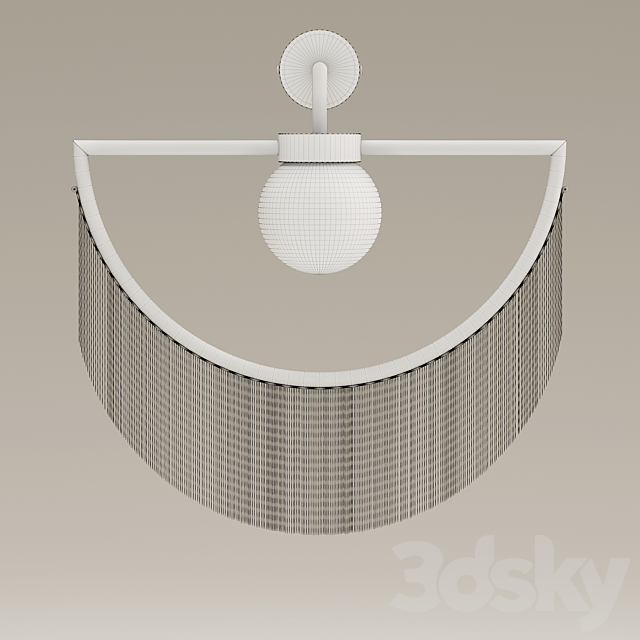 WINK Houtique wall light 3ds Max - thumbnail 2