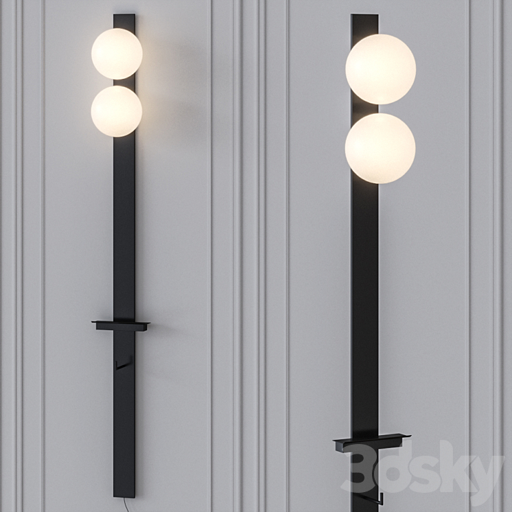 WINSTON By Cerasa – Wall Lamp 3DS Max Model - thumbnail 1