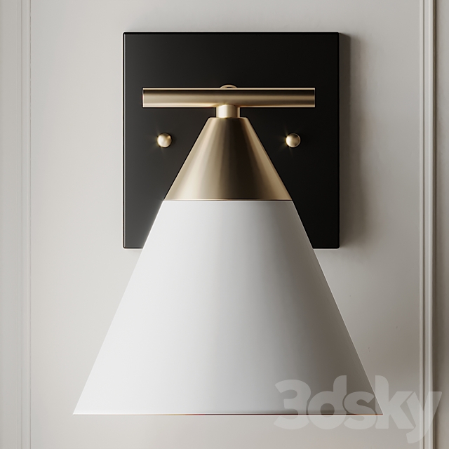 YOUNG HOUSE LOVE CLAD CONE BATH SCONCE 3DS Max Model - thumbnail 2