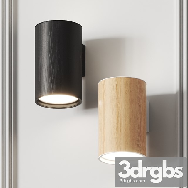 Zero wood wall lamp 3dsmax Download - thumbnail 1