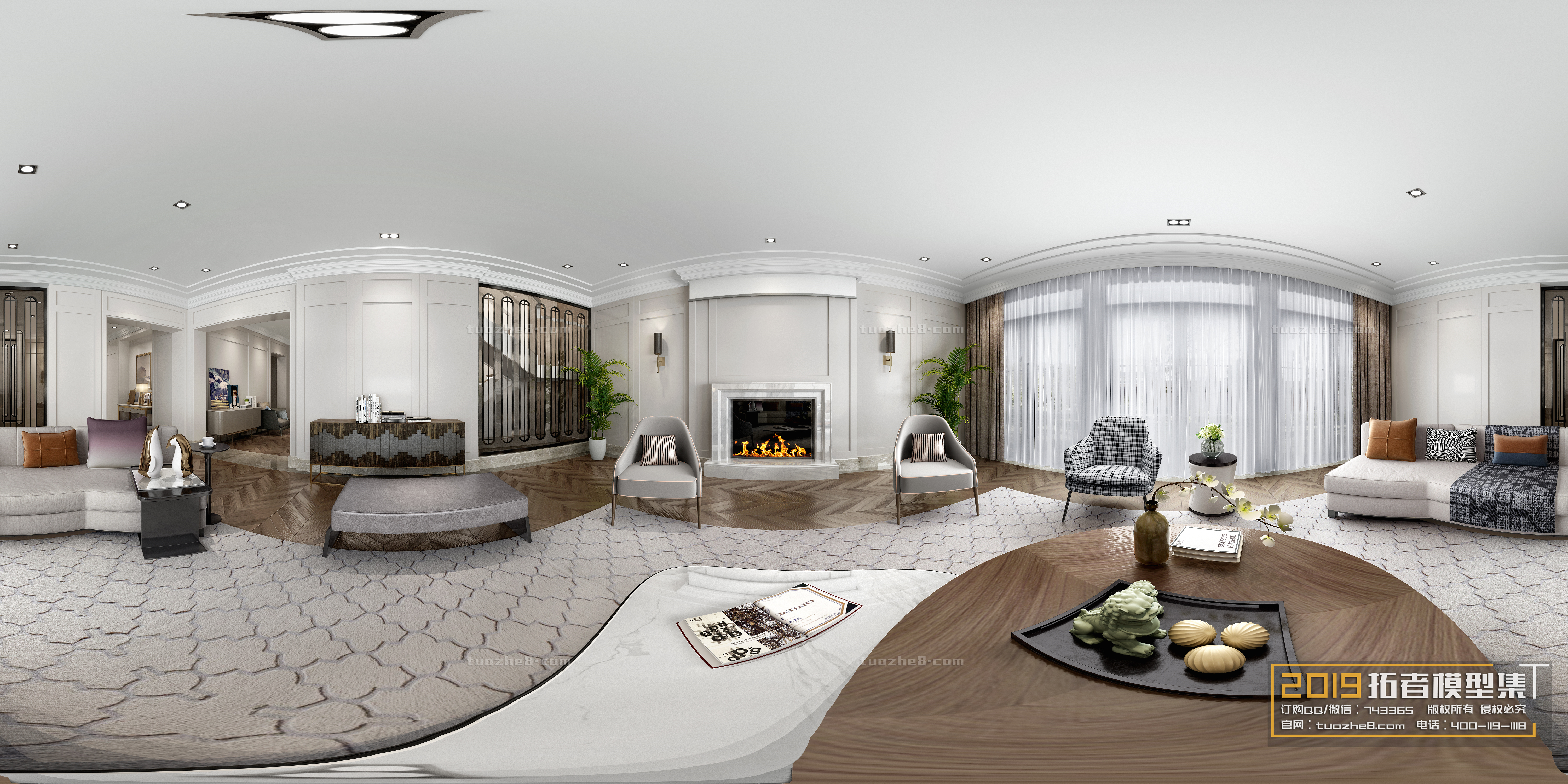 Extension Interior – LINGVING ROOM – AMERICAN STYLES – 022 - thumbnail 1