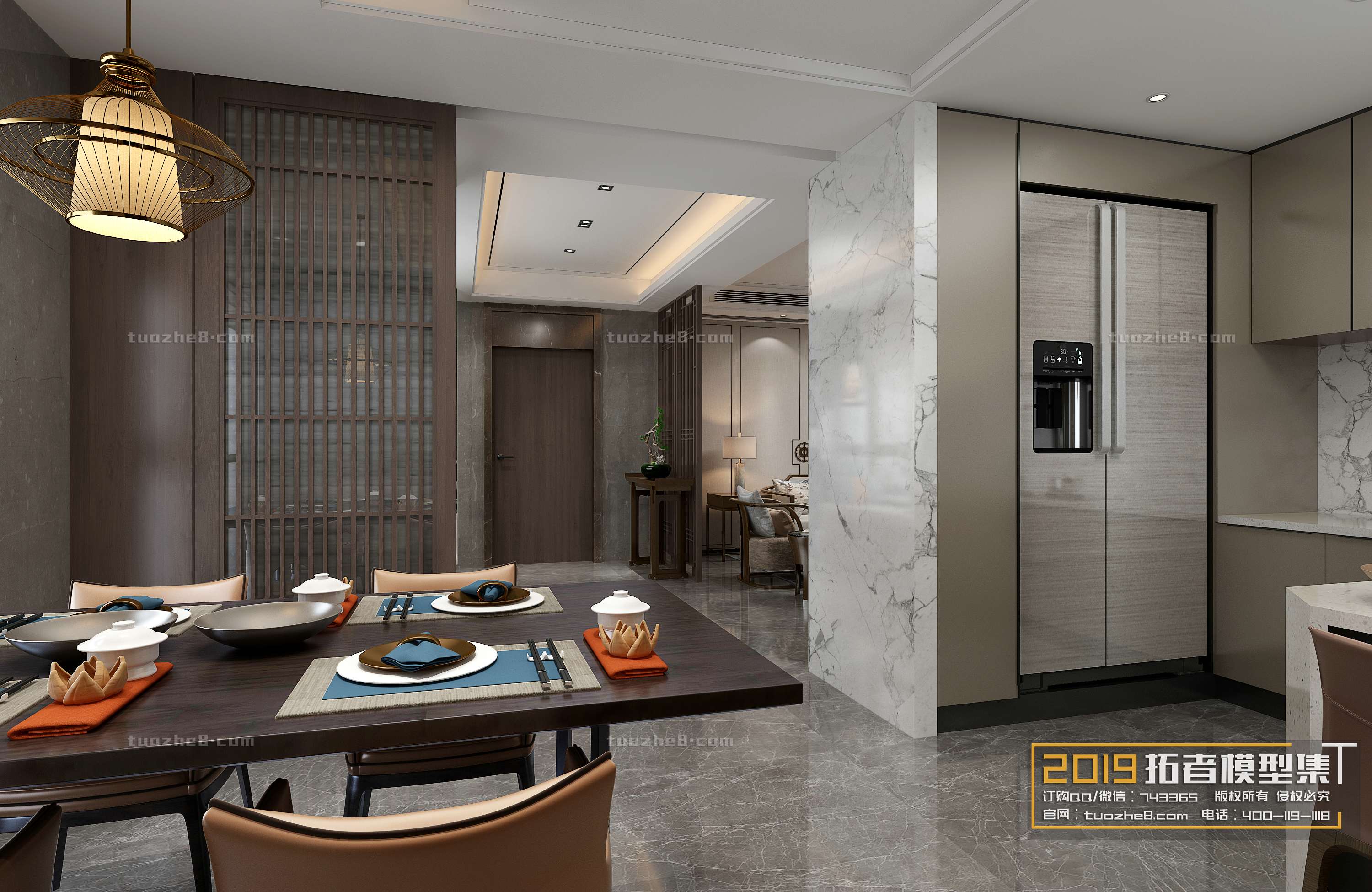 Extension Interior – LINGVING ROOM – CHINESE STYLES – 020 - thumbnail 1