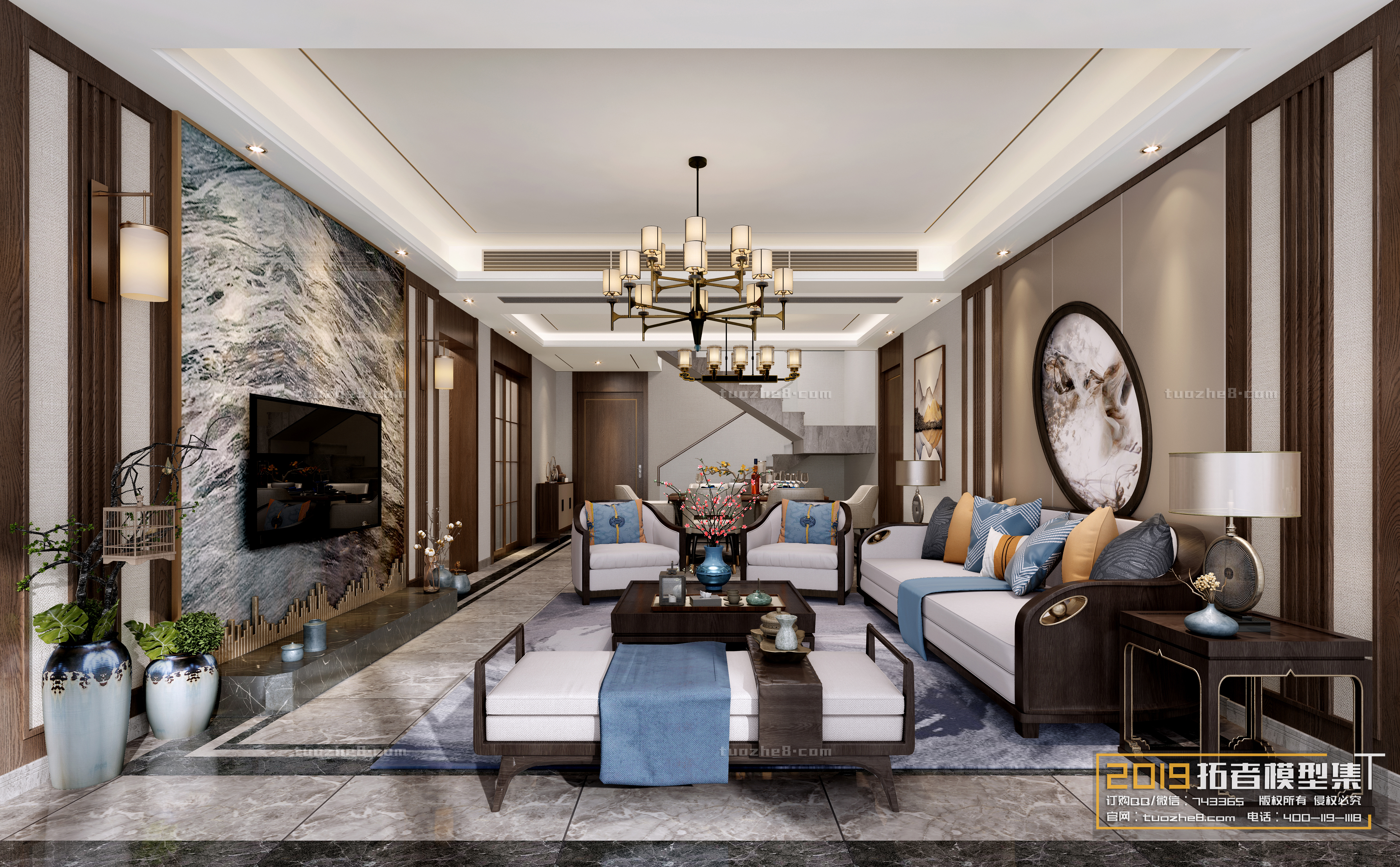 Extension Interior – LINGVING ROOM – CHINESE STYLES – 029 - thumbnail 1