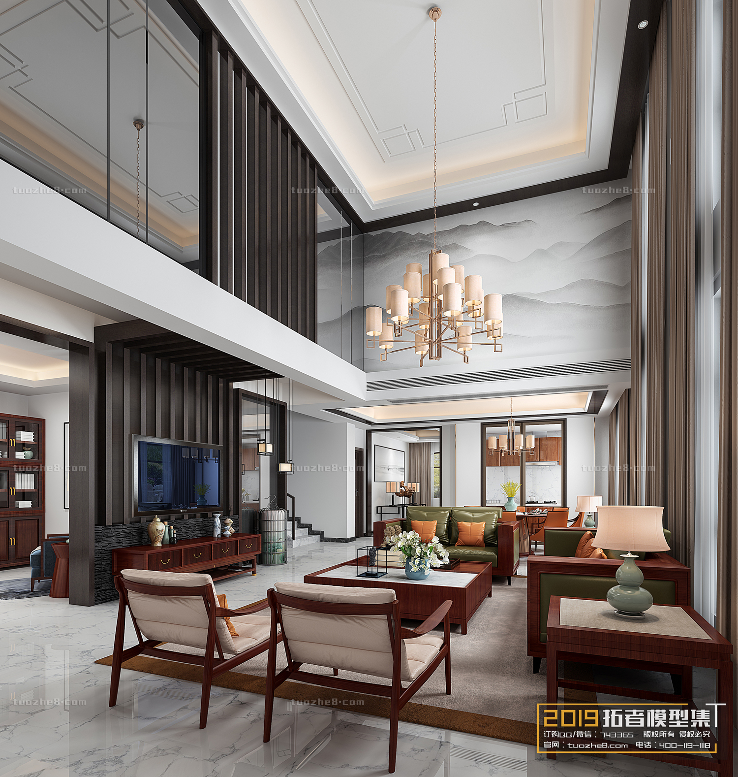 Extension Interior – LINGVING ROOM – CHINESE STYLES – 031 - thumbnail 1