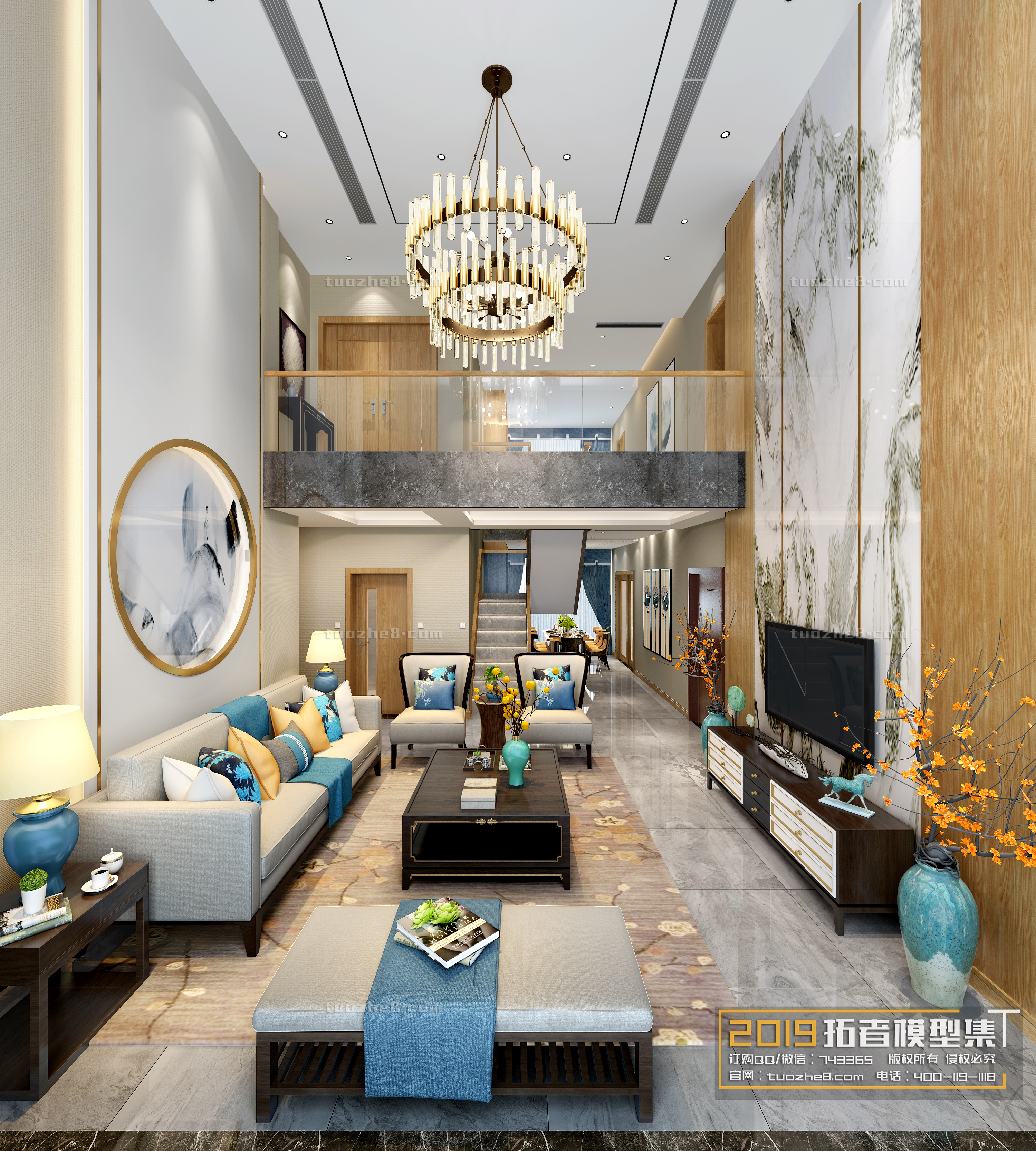 Extension Interior – LINGVING ROOM – CHINESE STYLES – 032 - thumbnail 1