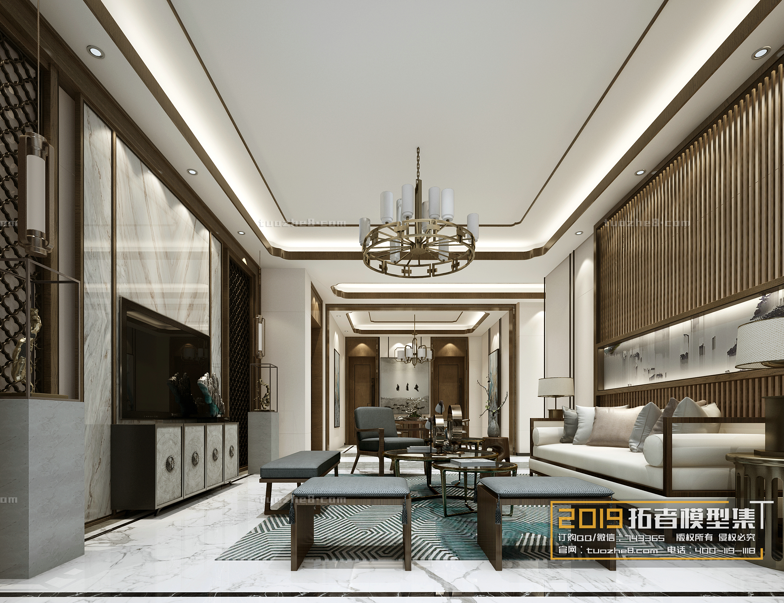 Extension Interior – LINGVING ROOM – CHINESE STYLES – 039 - thumbnail 1