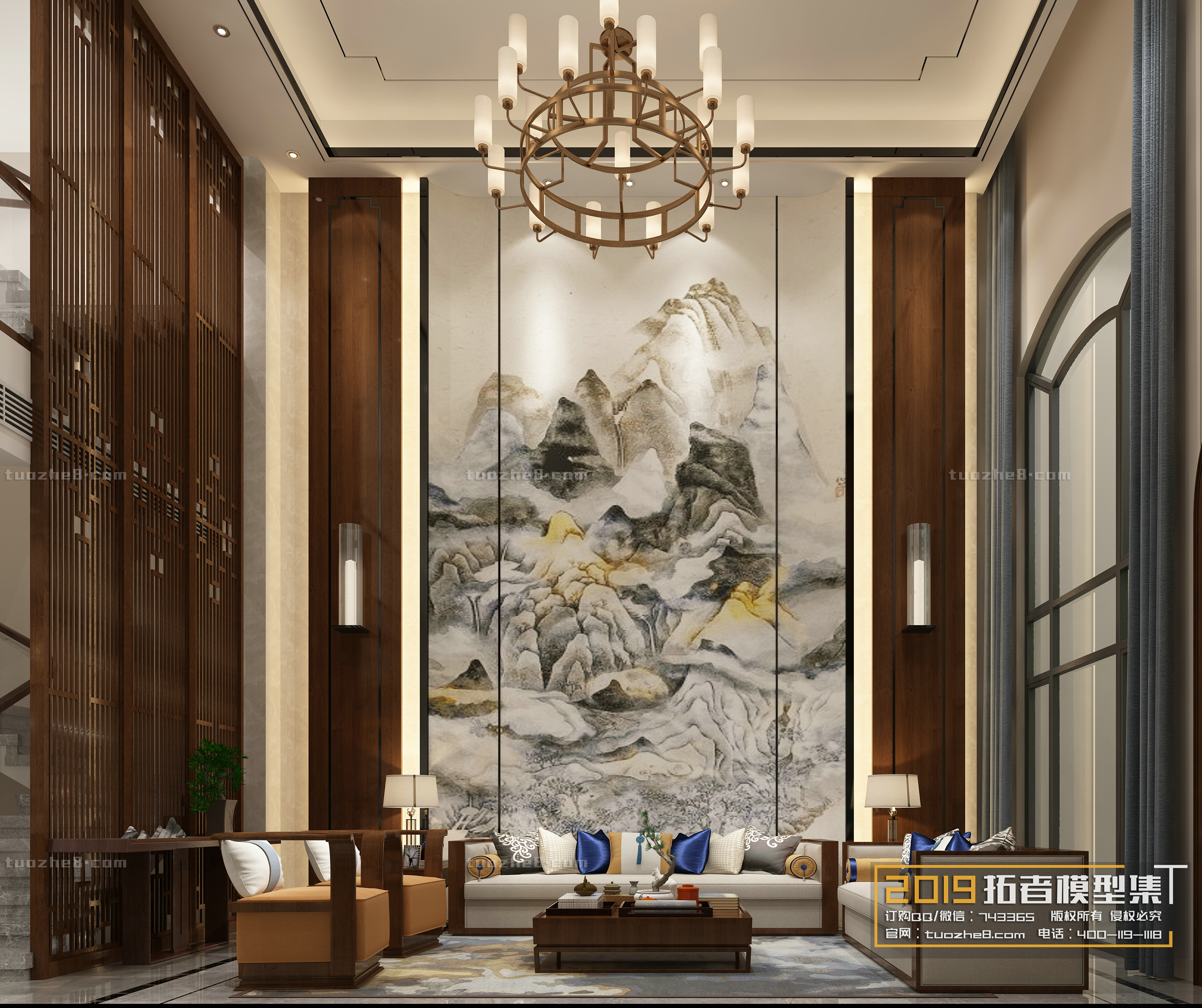 Extension Interior – LINGVING ROOM – CHINESE STYLES – 057 - thumbnail 1