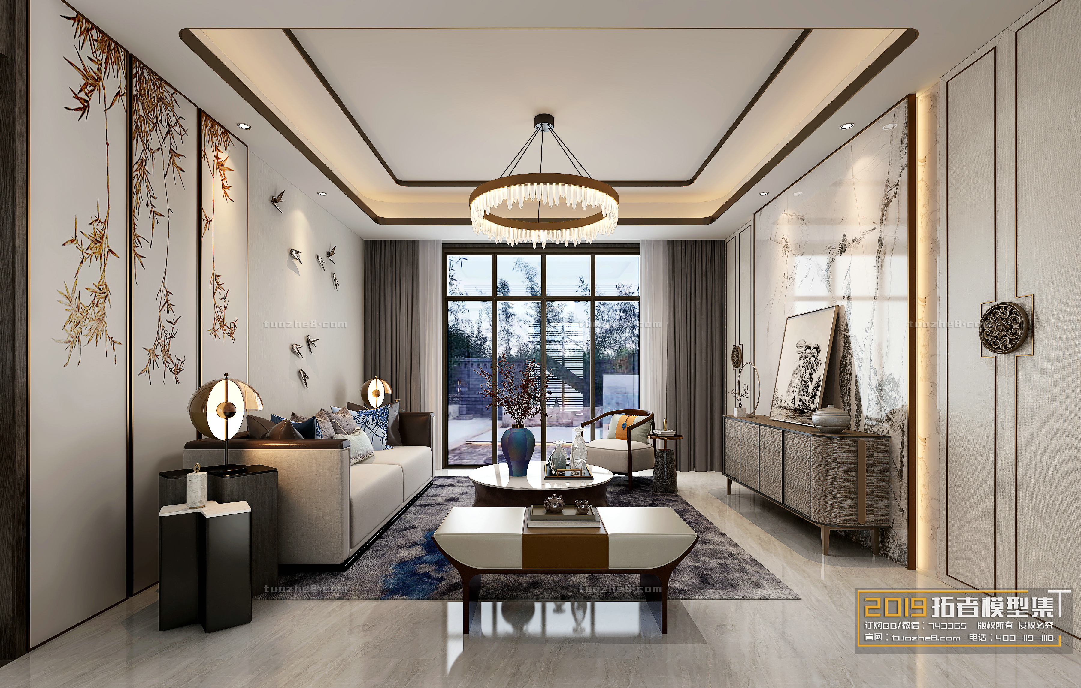 Extension Interior – LINGVING ROOM – CHINESE STYLES – 069 - thumbnail 1