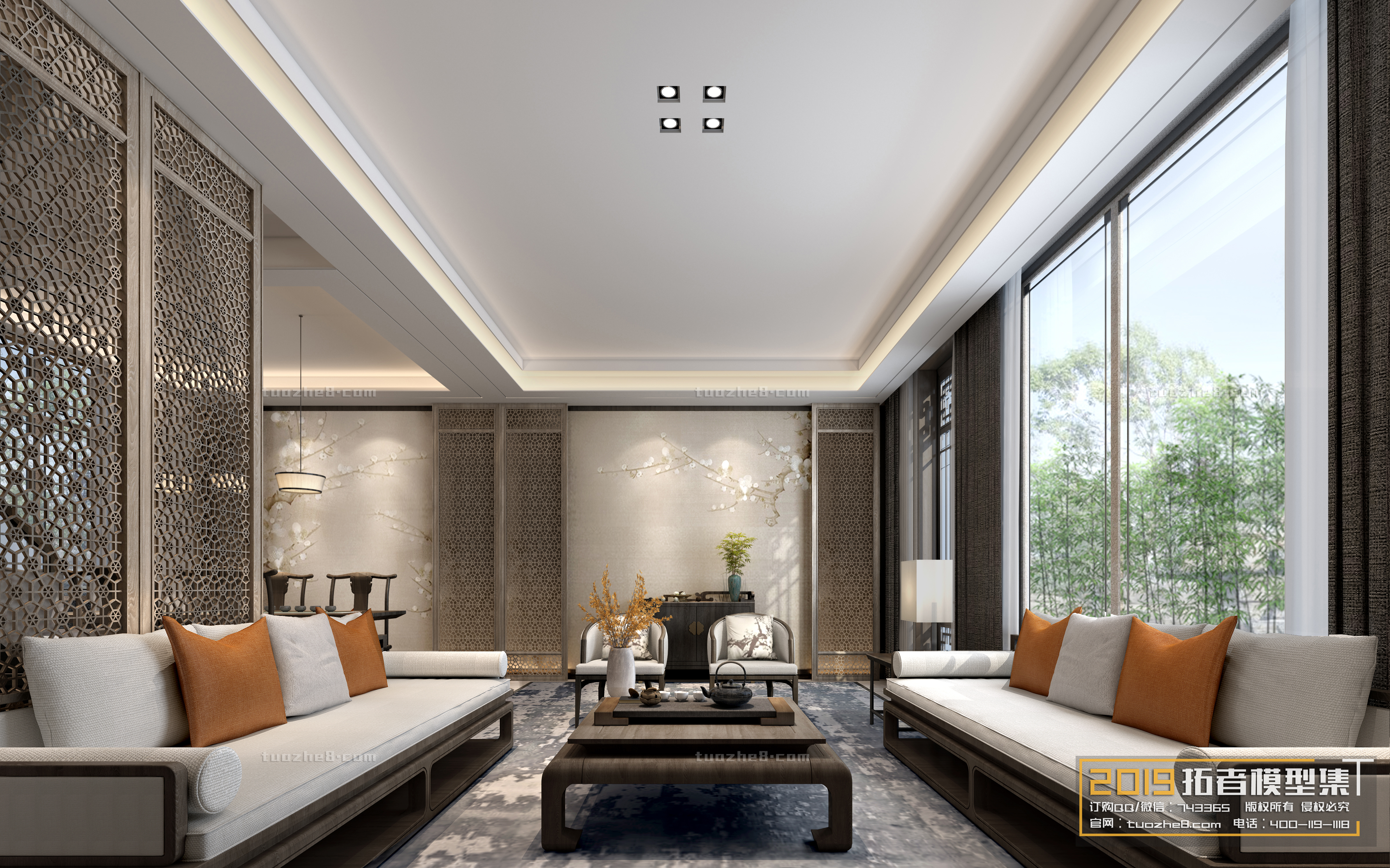 Extension Interior – LINGVING ROOM – CHINESE STYLES – 076 - thumbnail 1