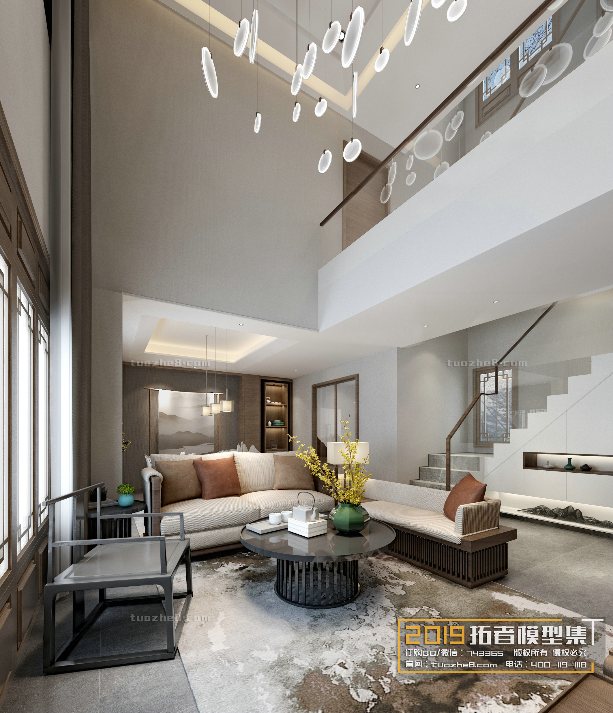 Extension Interior – LINGVING ROOM – CHINESE STYLES – 088 - thumbnail 1