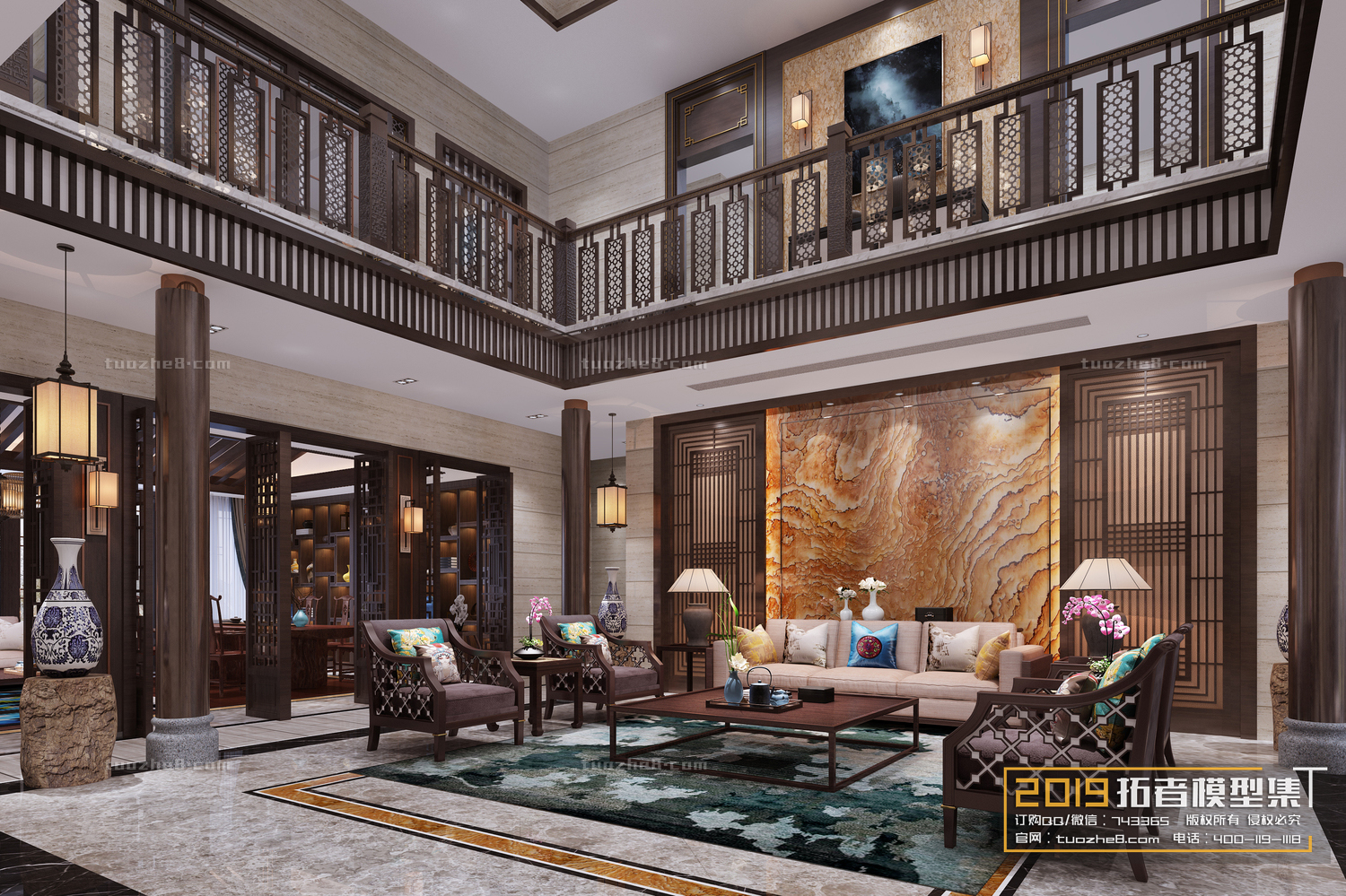 Extension Interior – LINGVING ROOM – CHINESE STYLES – 097 - thumbnail 1