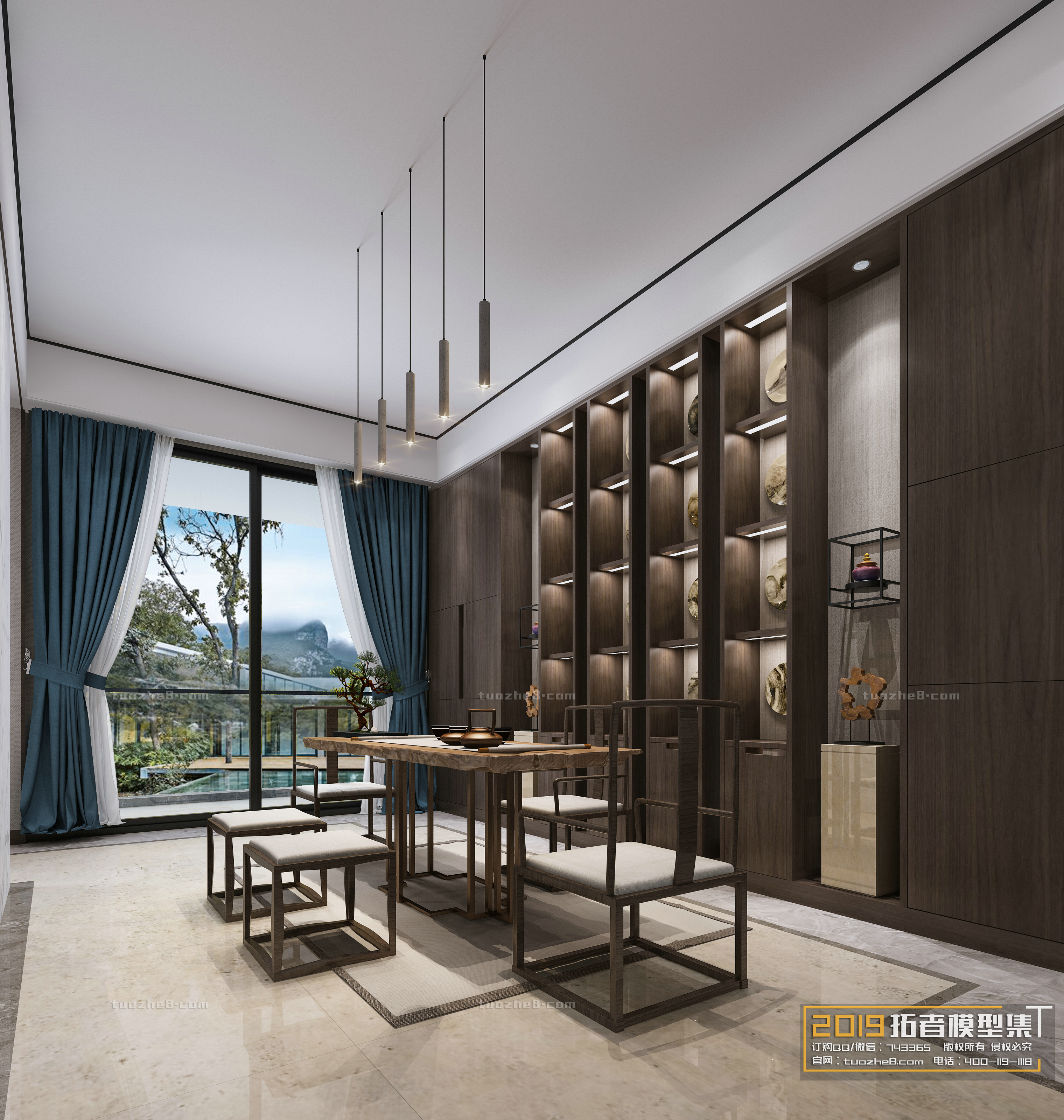 Extension Interior – LINGVING ROOM – CHINESE STYLES – 101 - thumbnail 1