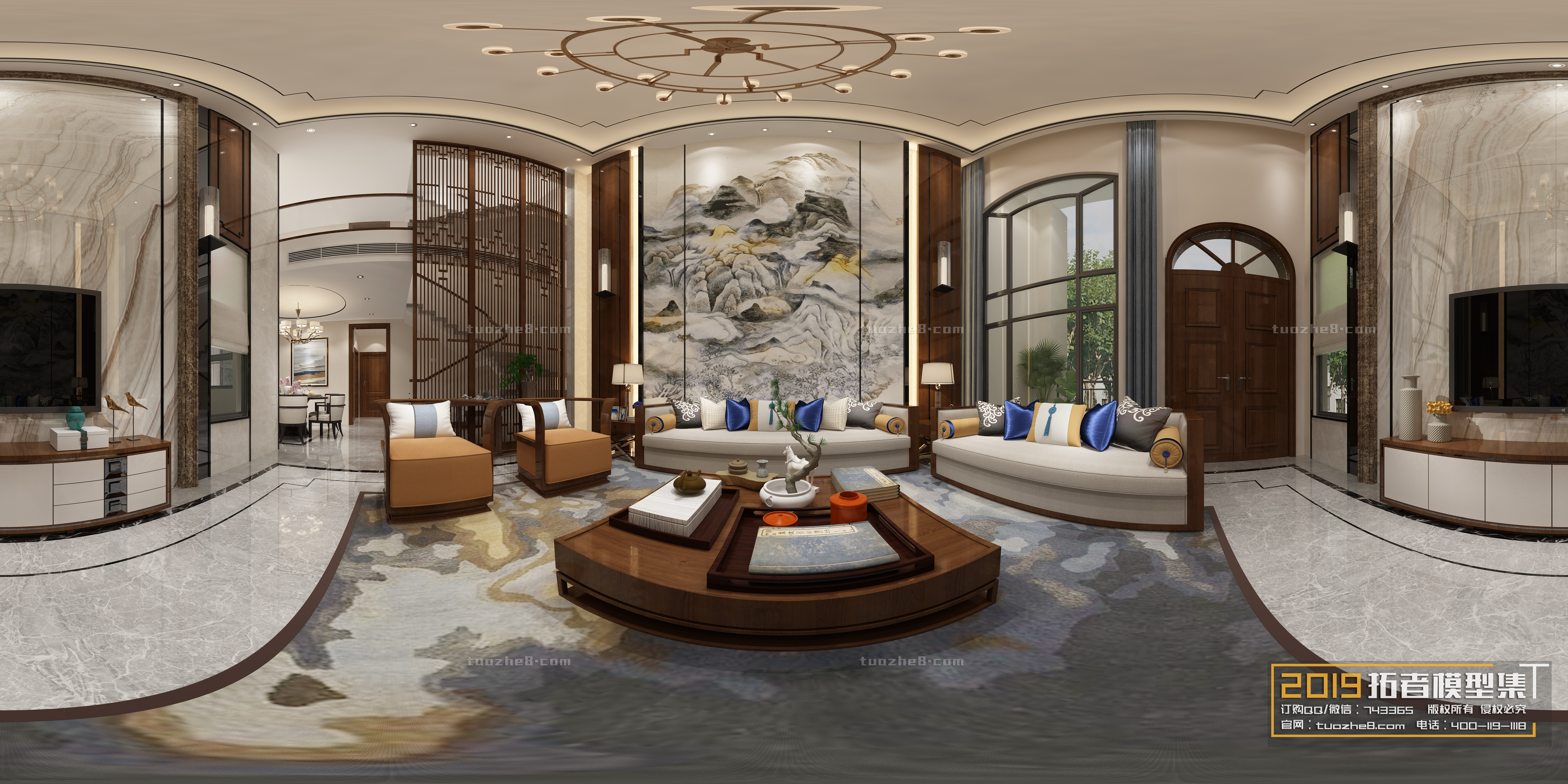 Extension Interior – LINGVING ROOM – CHINESE STYLES – 117 - thumbnail 1