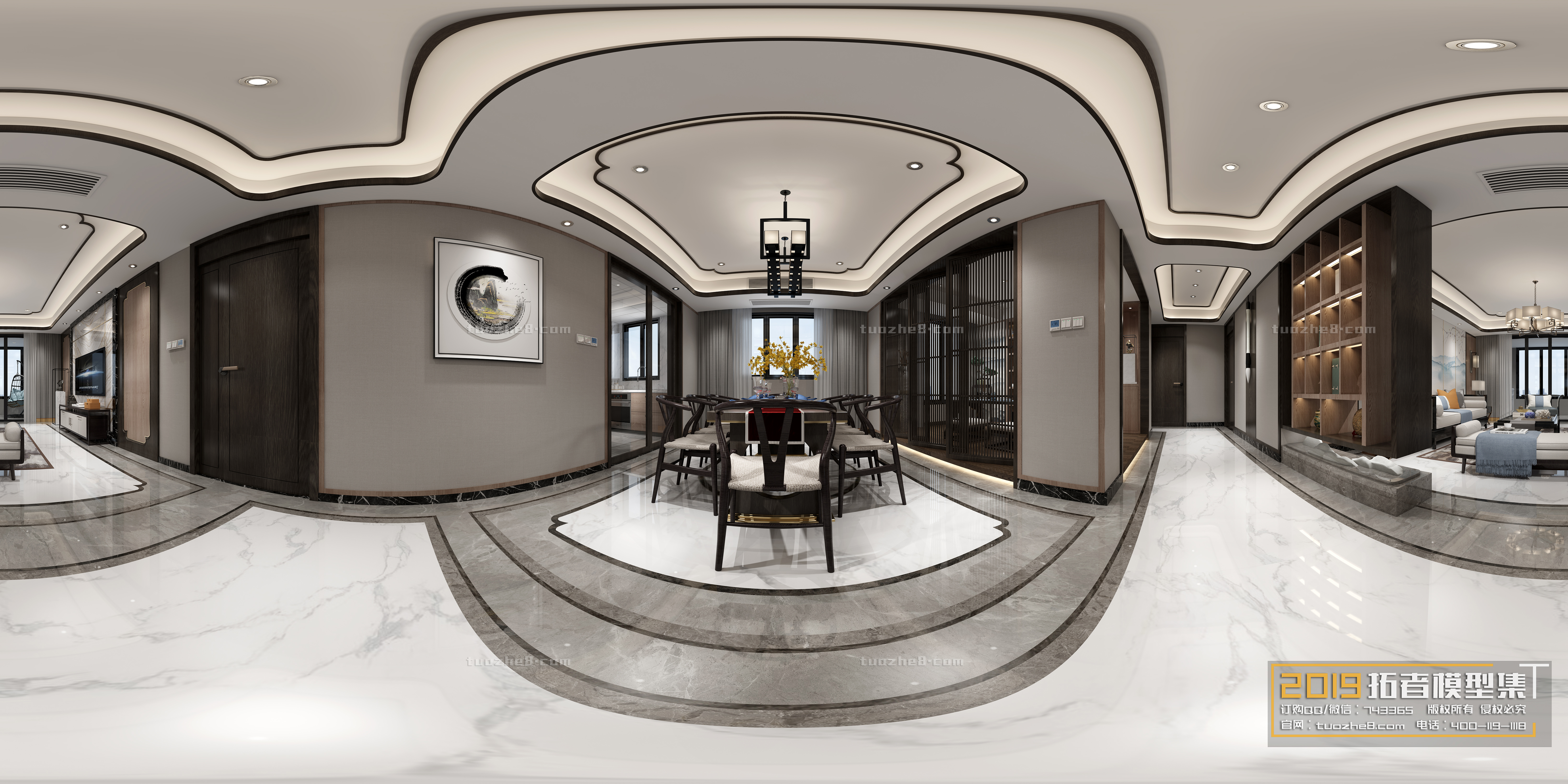 Extension Interior – LINGVING ROOM – CHINESE STYLES – 124 - thumbnail 1