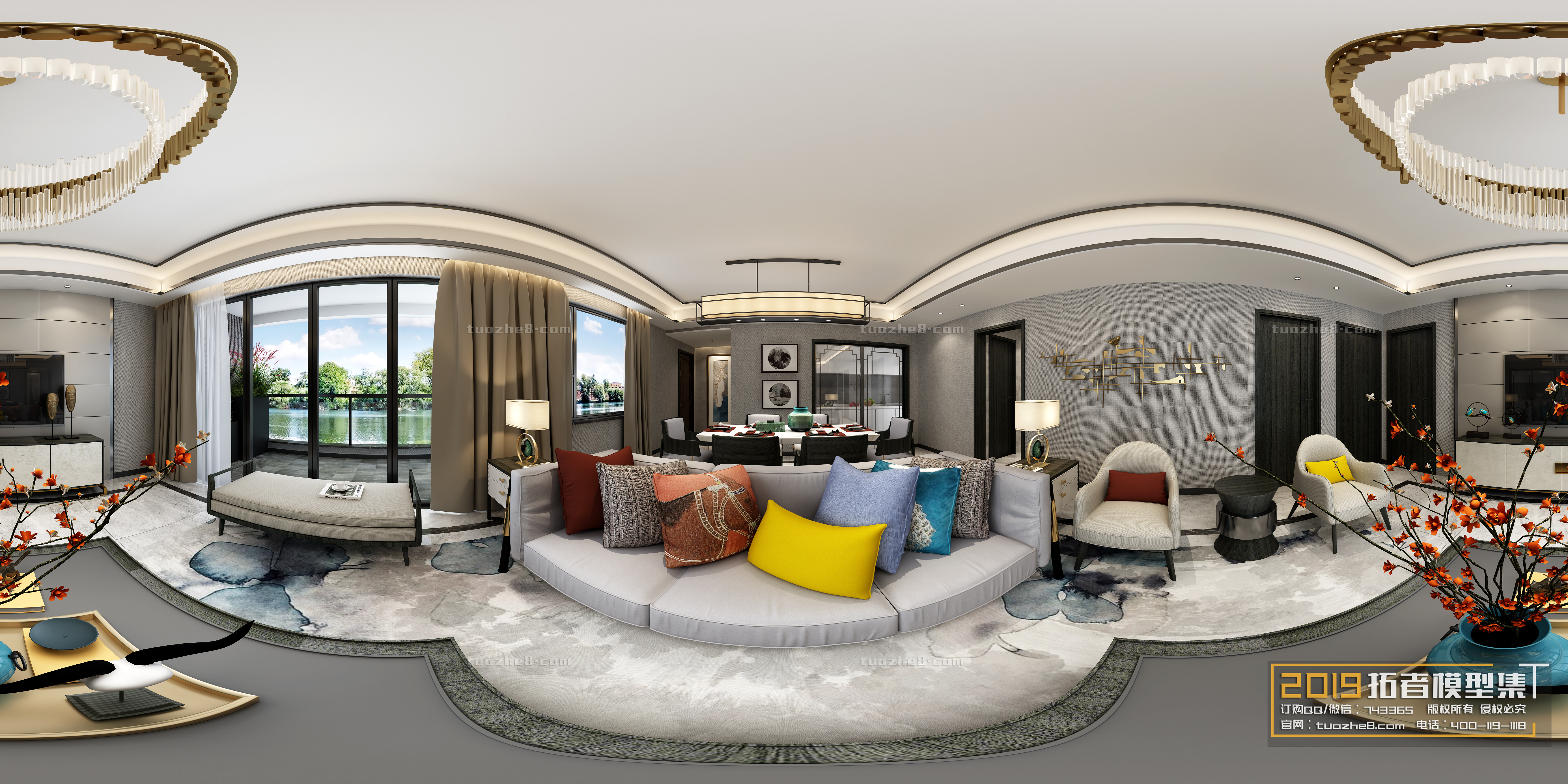 Extension Interior – LINGVING ROOM – CHINESE STYLES – 131 - thumbnail 1