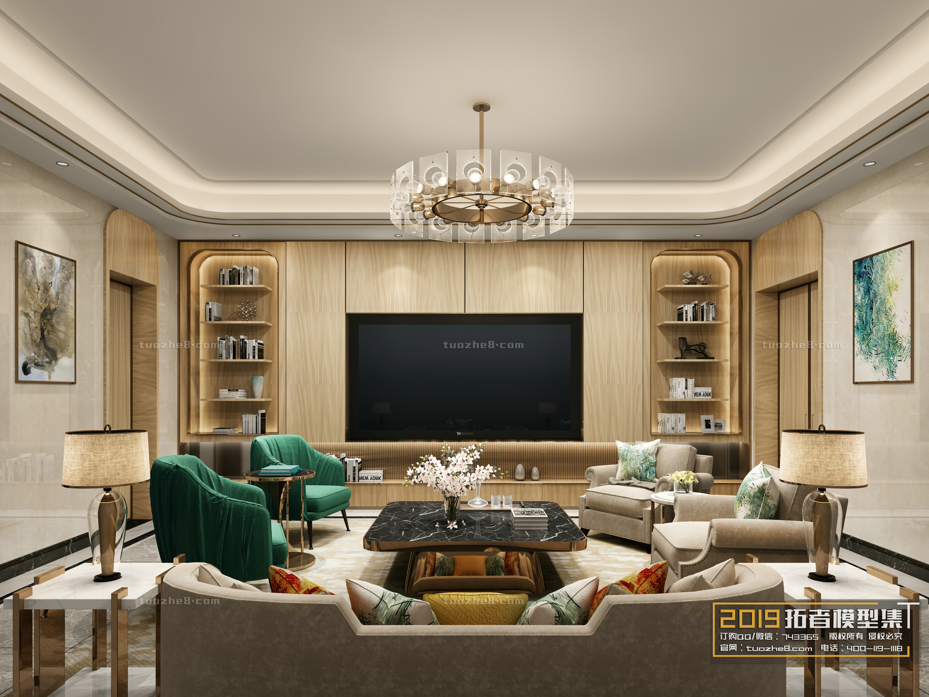 Extension Interior – LINGVING ROOM – EUROPEAN STYLES – 038 - thumbnail 1