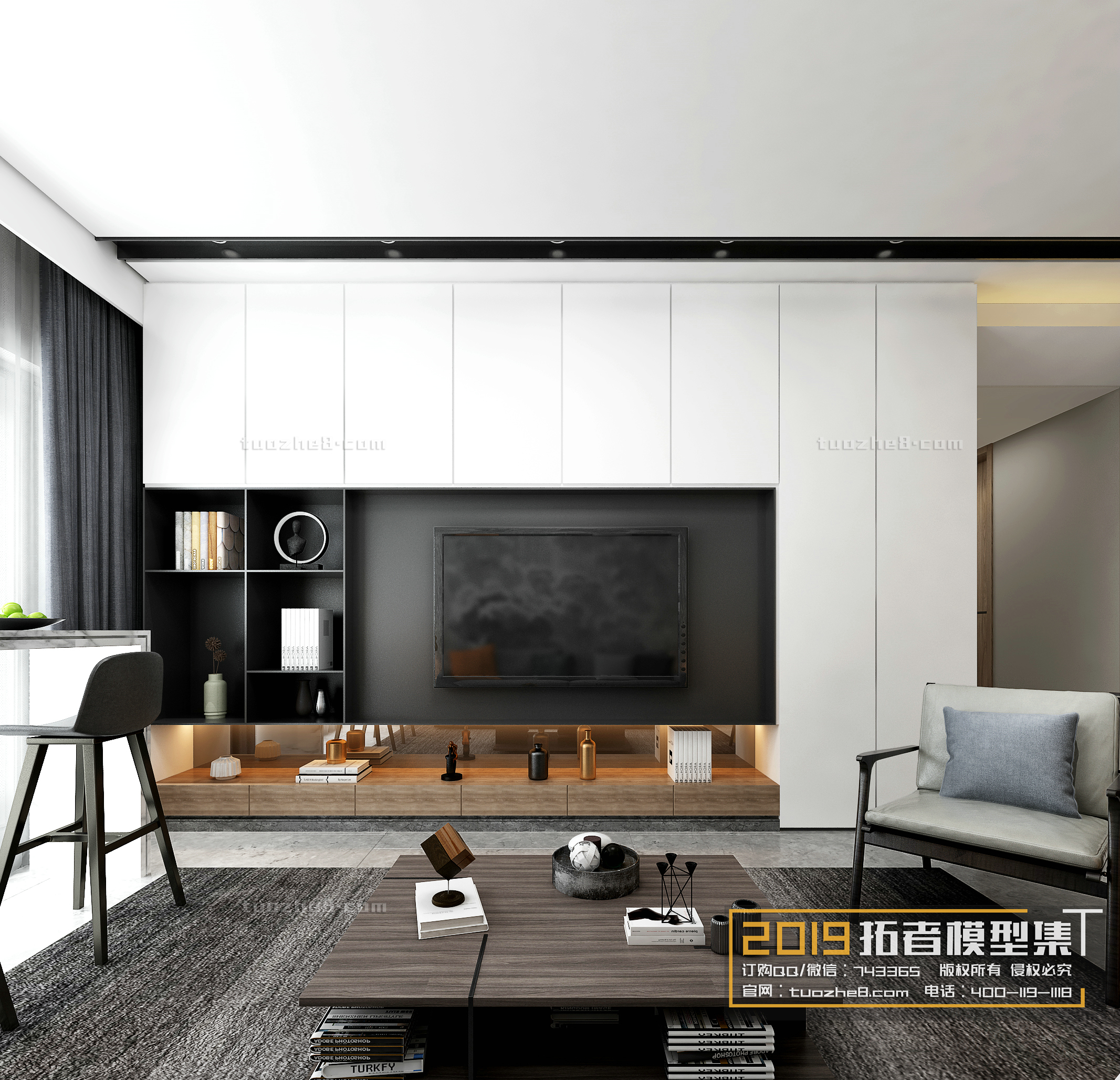 Extension Interior – LINGVING ROOM – MODERN STYLES – 004 - thumbnail 1