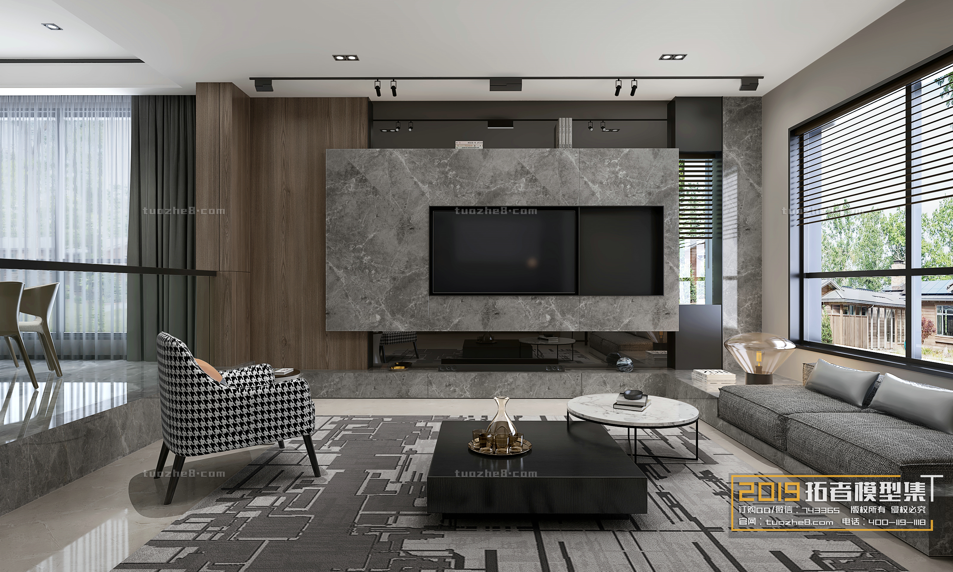 Extension Interior – LINGVING ROOM – MODERN STYLES – 011 - thumbnail 1