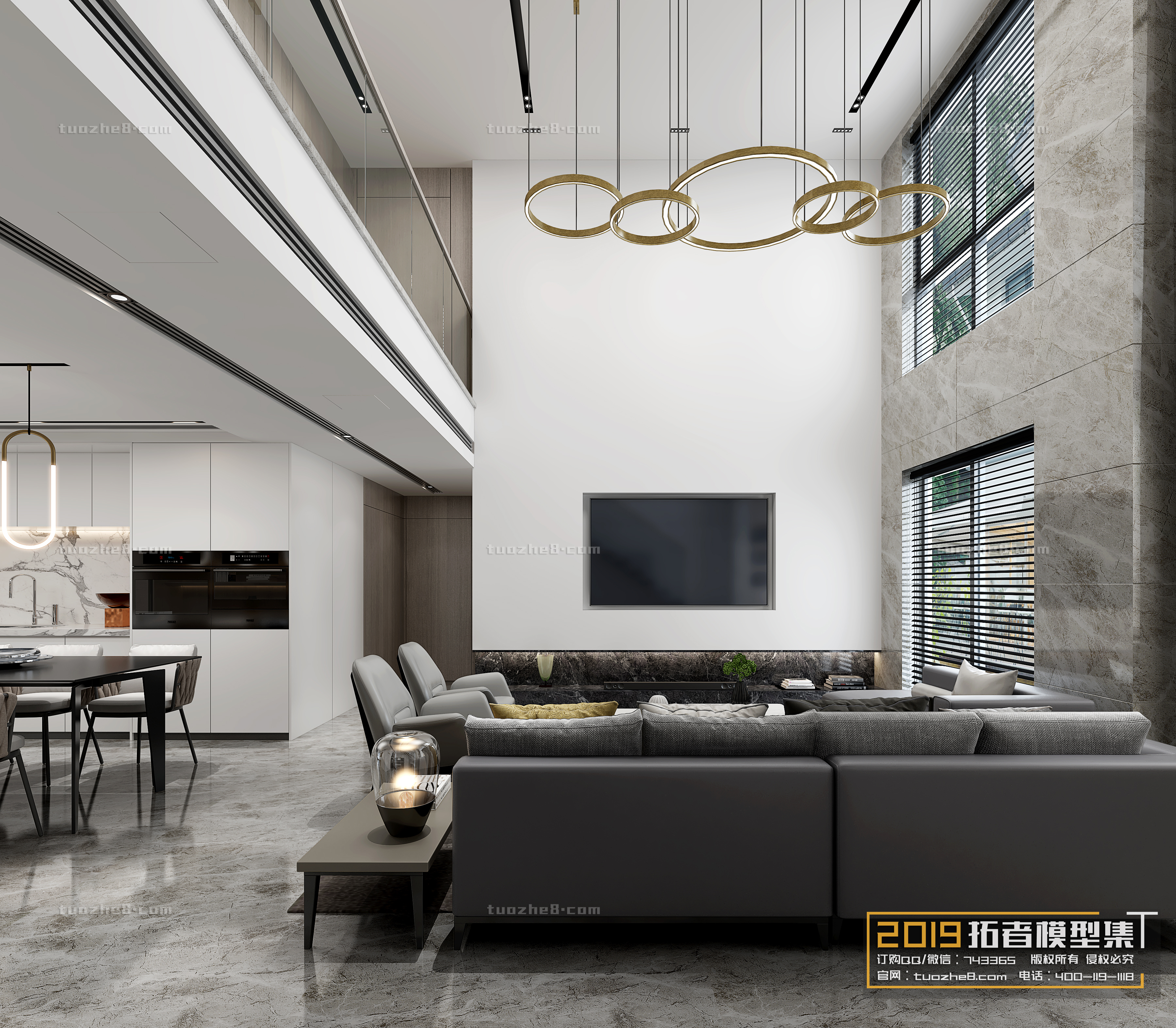 Extension Interior – LINGVING ROOM – MODERN STYLES – 012 - thumbnail 1